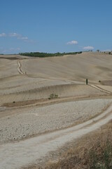 Paysage de la toscane en Italie en saison d'été