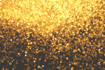 Golden Bokeh Abstract Background For Happy Festival