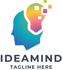 Pixel Idea Mind Logo