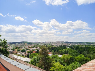 Square on the territory of Nitra castle in Slovakia