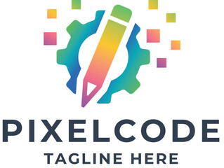 Pixel Code Logo