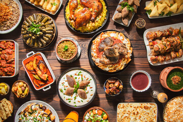 Arabic Cuisine: Middle Eastern traditional lunch. It's also Ramadan 