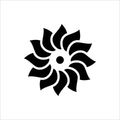 Flower Icon in trendy flat style isolated on white background.