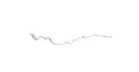 Burn Paper Mark Isolated