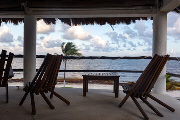 A view from the terrace on the ocean