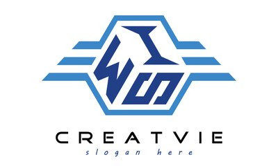 WIS three letter geometrical wings logo design vector template. wordmark logo | emblem logo | monogram logo | initial letter logo | typography logo | business logo | minimalist logo | - obrazy, fototapety, plakaty