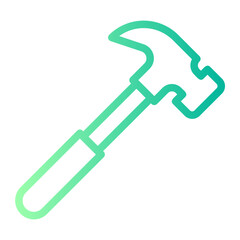 hammer gradient icon