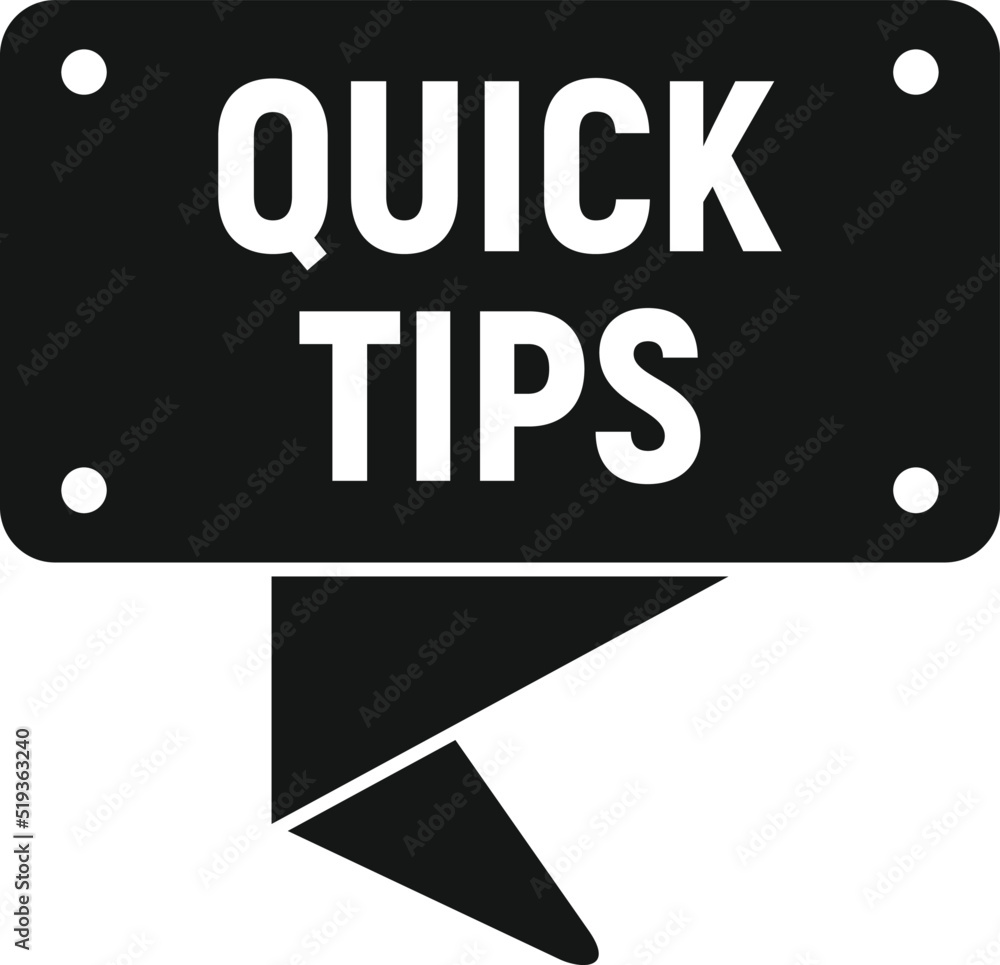 Poster light tip icon simple vector. idea advice
