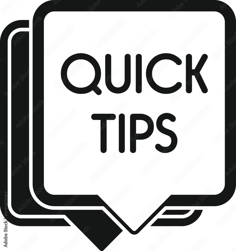 Poster helpful tip icon simple vector. idea advice
