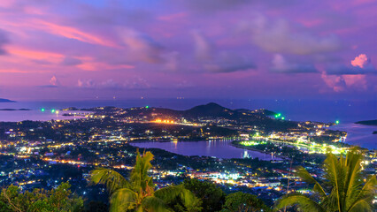 Obraz premium Sunset in Samui,Thailand