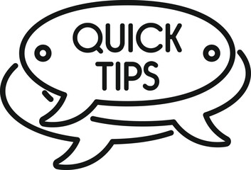 Creative tip icon outline vector. Idea advice