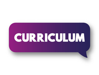 Curriculum text message bubble, concept background