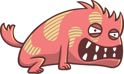 Angry Red Dog Monster