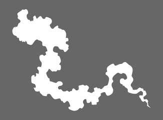 Smoke cloud icon. Vector special effect of puff or steam cloud. Fire blast, smog or fume. Dust or vapor template. Cartoon design white element of comic book
