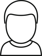 Young boy icon outline vector. Stage man