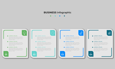 Steps Timeline Infographics Design Template
