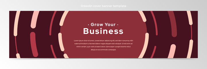 Modern abstract linkedin banner template