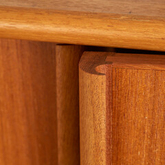 Product photo corner detail of Danish Teak Gentleman's Chest 