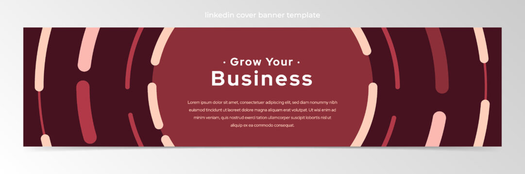 Modern abstract linkedin banner template