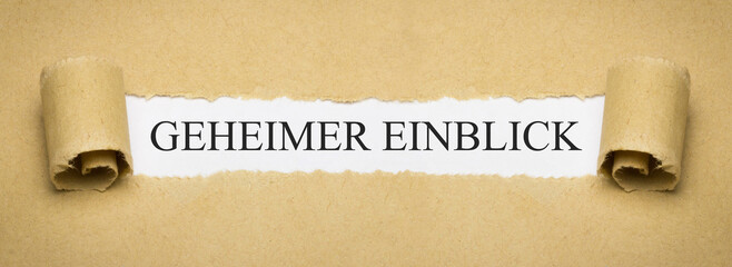 Geheimer Einblick