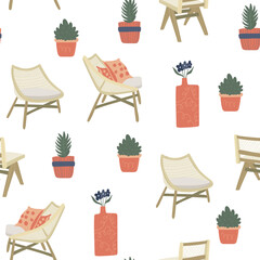 Gardening seamless pattern set. For prints, food design, health style hobby menu, label