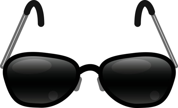 Hunting sunglasses icon cartoon vector. Hunter equipment