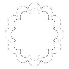 Vector line flowers square for background wallpaper and seamless artwork illustration texture of vector graphic design isolated flat trendy design for cotton beautiful pattern colorful fabric paper