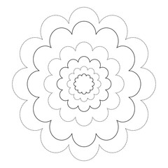 Vector line flowers square for background wallpaper and seamless artwork illustration texture of vector graphic design isolated flat trendy design for cotton beautiful pattern colorful fabric paper