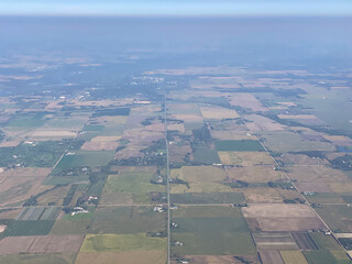 Obraz premium aerial view of the rural countryside