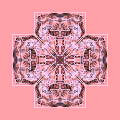 Mysterious beautiful mandala