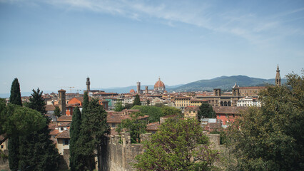 Fototapeta na wymiar View of Florence and the Arno River