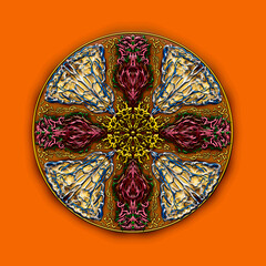 Mysterious beautiful mandala