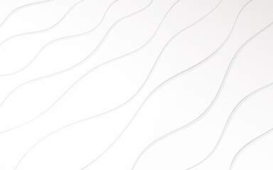 Vector white of wavy banner, abstract lines template, object design..