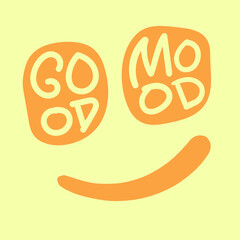 good mood typography emotion doodle style art