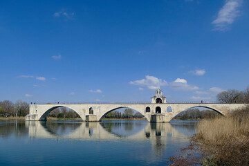 Pont Saint-Benezet on the Rhone River in Avignon