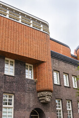 Amsterdam School architectural style - residential complex «Het Schip». AMSTERDAM, The NETHERLANDS.