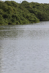 Recife, Pernambuco, Brazil. August, 06, 2021. View of the Capibaribe River in the central area of Recife.