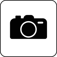 icon camera on white