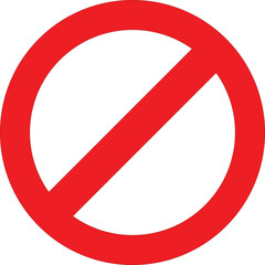 prohibition sign. do not enter sign. Red prohibition sign. Stop icon dsign. Prohibition icon. Prohibition vector.