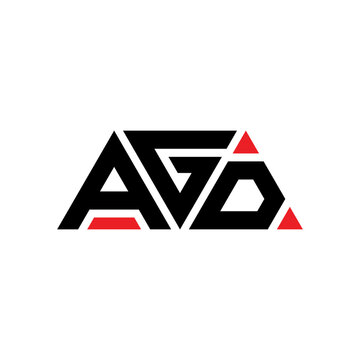 AGD triangle letter logo design with triangle shape. AGD triangle logo design monogram. AGD triangle vector logo template with red color. AGD triangular logo Simple, Elegant, and Luxurious Logo...