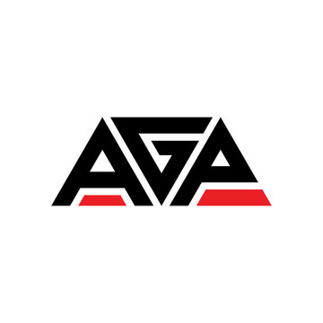 AGP triangle letter logo design with triangle shape. AGP triangle logo design monogram. AGP triangle vector logo template with red color. AGP triangular logo Simple, Elegant, and Luxurious Logo...