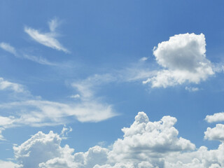 White cloud on blue sky