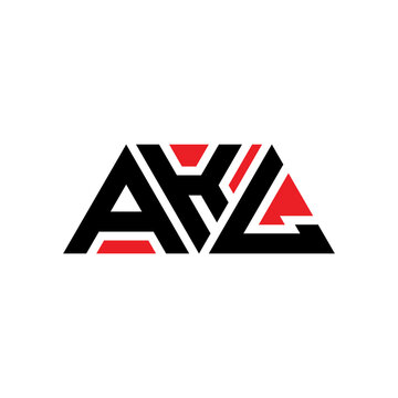 AKL triangle letter logo design with triangle shape. AKL triangle logo design monogram. AKL triangle vector logo template with red color. AKL triangular logo Simple, Elegant, and Luxurious Logo...