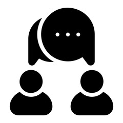 conversation glyph icon