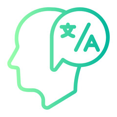 translator gradient icon