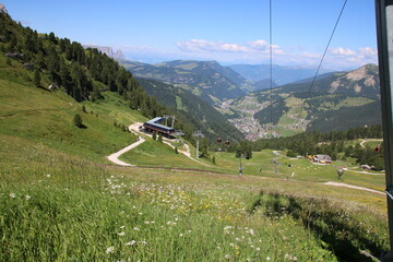beautiful mountain panorama in italy