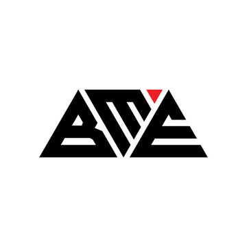 BME triangle letter logo design with triangle shape. BME triangle logo design monogram. BME triangle vector logo template with red color. BME triangular logo Simple, Elegant, and Luxurious Logo...
