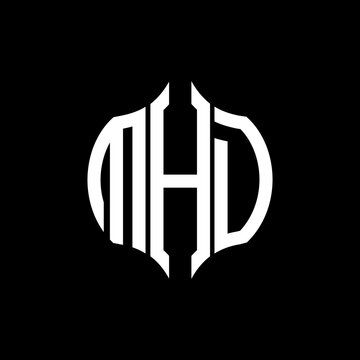 MHD letter logo. MHD best black background vector image. MHD Monogram logo design for entrepreneur and business.
