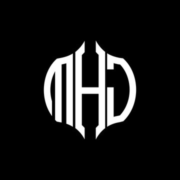 MHJ letter logo. MHJ best black background vector image. MHJ Monogram logo design for entrepreneur and business.
