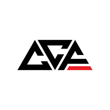 CCF triangle letter logo design with triangle shape. CCF triangle logo design monogram. CCF triangle vector logo template with red color. CCF triangular logo Simple, Elegant, and Luxurious Logo...